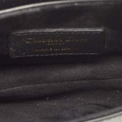 Dior Black Leather Mini Saddle Bag