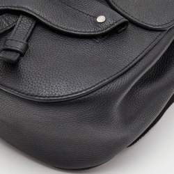 Pre Owned Dior Black Leather Gallop Backpack