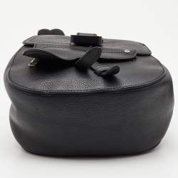 Pre Owned Dior Black Leather Gallop Backpack