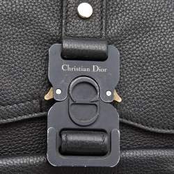 Pre Owned Dior Black Leather Gallop Backpack