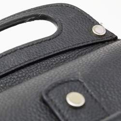 Pre Owned Dior Black Leather Gallop Backpack