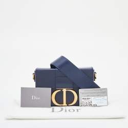 Pre Owned Dior Blue Leather 30 Montaigne Box Bag