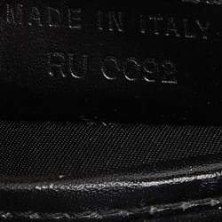Pre Owned Dior Black Oblique Canvas and Leather Saddle Bag