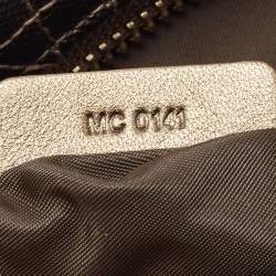 Pre Owned Dior Khaki Cannage Coated Canvas Rivage Clutch