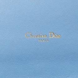 Pre Owned حقيبة خصر صغيرة ديور كارو جلد كاناج أبيض مع سلسلة