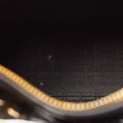 Dior Black Cannage Patent Leather Medium Lady Dior Tote