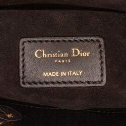 Pre Owned Dior Black Medium Cannage Lady D-Joy