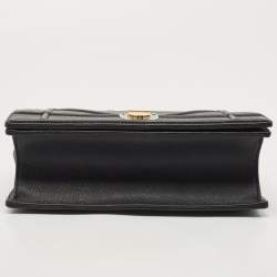 Pre Owned Dior Black Leather Medium Diorama Flap Shoulder Bag