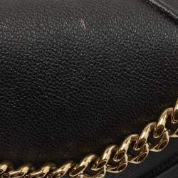 Pre Owned Dior Black Leather Medium Diorama Flap Shoulder Bag