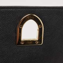 Pre Owned Dior Black Leather Medium Diorama Flap Shoulder Bag