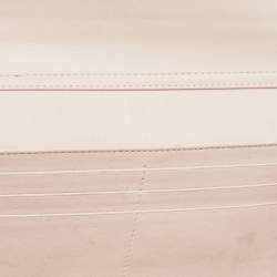 Pre Owned Dior Beige Patent Leather Diorama Wallet On Chain