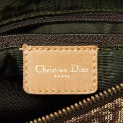 Dior Beige/Tan Oblique Canvas and Leather Small Trotter Boston Bag