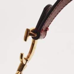 Dior Red Leather Mini Saddle Bag