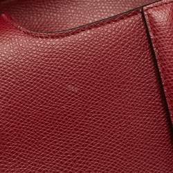 Dior Red Leather Mini Saddle Bag