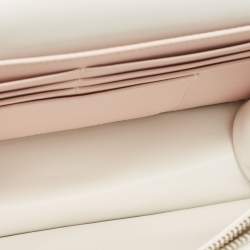 Pre Owned Dior  White Quilted Leather Medium Miss Dior Promenade Shoulder Bag