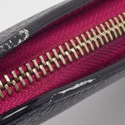 Pre Owned Dior Black Leather Diorissimo Voyageur Zip Around Wallet