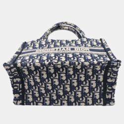 Dior Blue Small Oblique Book Tote bag