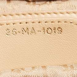 Pre Owned Dior Beige Cannage Leather Large Soft Lady Dior Tote