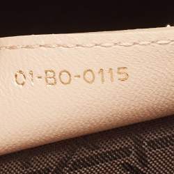 Pre Owned Dior Beige Cannage Leather Large Lady Dior Tote