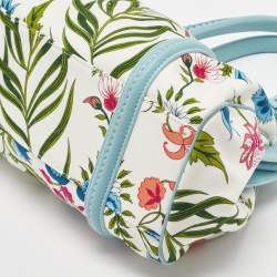 Pre Owned Dior Multicolor Floral Canvas and Leather My Dior Frame Satchel