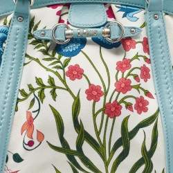 Pre Owned Dior Multicolor Floral Canvas and Leather My Dior Frame Satchel