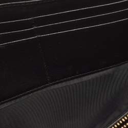 Pre Owned Dior Black Quilted Cannage Leather Lady Dior Wallet on Chain