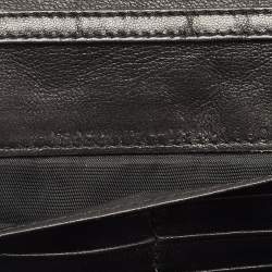 Pre Owned Dior Black Cannage Leather Miss Dior Continental Wallet
