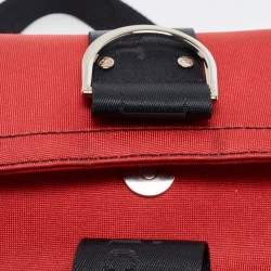 Pre Owned Dior Red/Black Fabric Hardcore Crystals Shoulder Bag