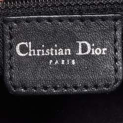 Pre Owned Dior Red/Black Fabric Hardcore Crystals Shoulder Bag