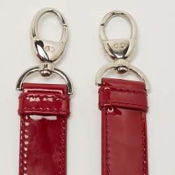 Dior Red Cannage Patent Leather Medium Lady Dior Tote