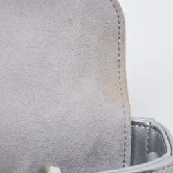 Pre Owned Dior Grey Cannage Diamond Leather Small Lady D-Joy Tote