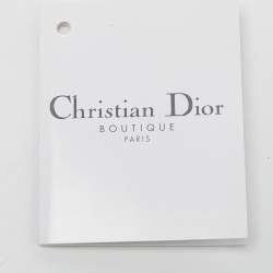 Pre Owned Dior Beige Cannage Patent Leather Lady Dior Wallet on Chain