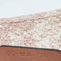 Pre Owned Dior Pink/White Embroidered Canvas Large Toile de Jouy Book Tote