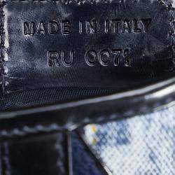 Pre Owned Dior Blue Speedway Double Saddle
