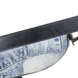 Pre Owned Dior Blue Speedway Double Saddle