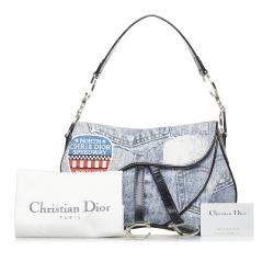 Pre Owned Dior Blue Speedway Double Saddle