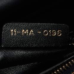 Pre Owned Dior Blue Denim Medium Crystal Embellished Diorama Shoulder Bag