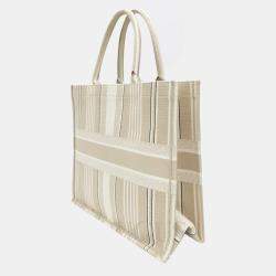 Dior Beige Canvas Book Tote bag