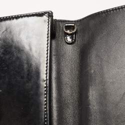 Pre Owned Dior Black Cannage Patent Leather Lady Dior Clutch