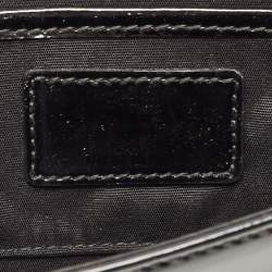 Pre Owned Dior Black Cannage Patent Leather Lady Dior Clutch