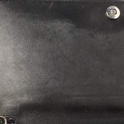 Pre Owned Dior Black Cannage Patent Leather Lady Dior Clutch