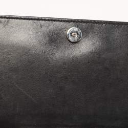 Pre Owned Dior Black Cannage Patent Leather Lady Dior Clutch