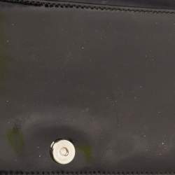 Pre Owned Dior Black Cannage Patent Leather Lady Dior Clutch