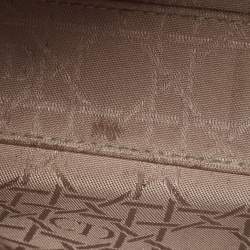 Pre Owned Dior Burgundy Cannage Leather Mini Lady Dior Tote