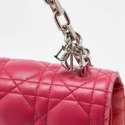 Pre Owned Dior Tri Color Cannage Leather Large Miss Dior Shoulder Bag