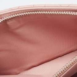 Pre Owned Dior Light Pink Cannage Patent Leather Miss Dior Promenade Chain Bag