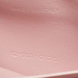 Pre Owned Dior Light Pink Cannage Patent Leather Miss Dior Promenade Chain Bag