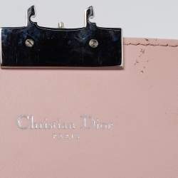 Pre Owned Dior Light Pink Cannage Patent Leather Miss Dior Promenade Chain Bag