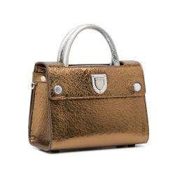 Dior Gold Mini Metallic Diorever Satchel