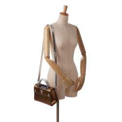 Dior Gold Mini Metallic Diorever Satchel